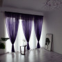Textile 100% Polyester red sheer voile window curtain shaoxing