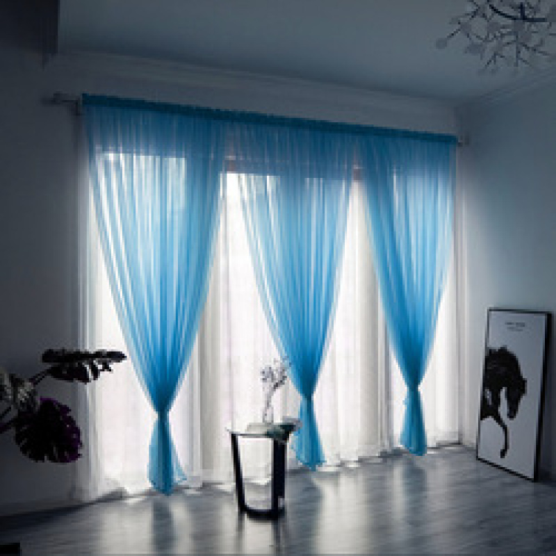 Textile 100% Polyester red sheer voile window curtain shaoxing