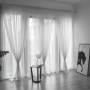 Textile 100% Polyester red sheer voile window curtain shaoxing
