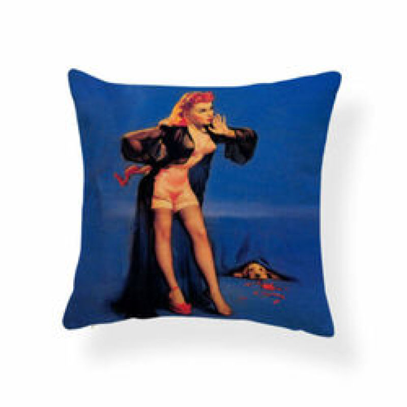 Character Girl Cartoon Cushion Cover Sexy Cactus Cowboy Pillow Case Western,Bolster Latest Design Cushion Cover/