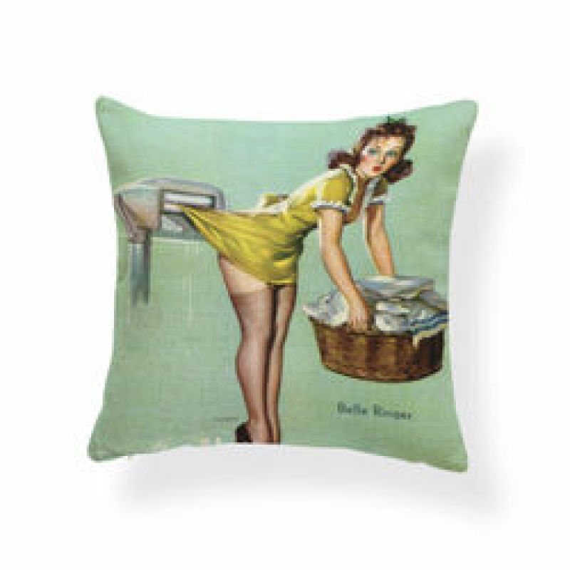 Character Girl Cartoon Cushion Cover Sexy Cactus Cowboy Pillow Case Western,Bolster Latest Design Cushion Cover/