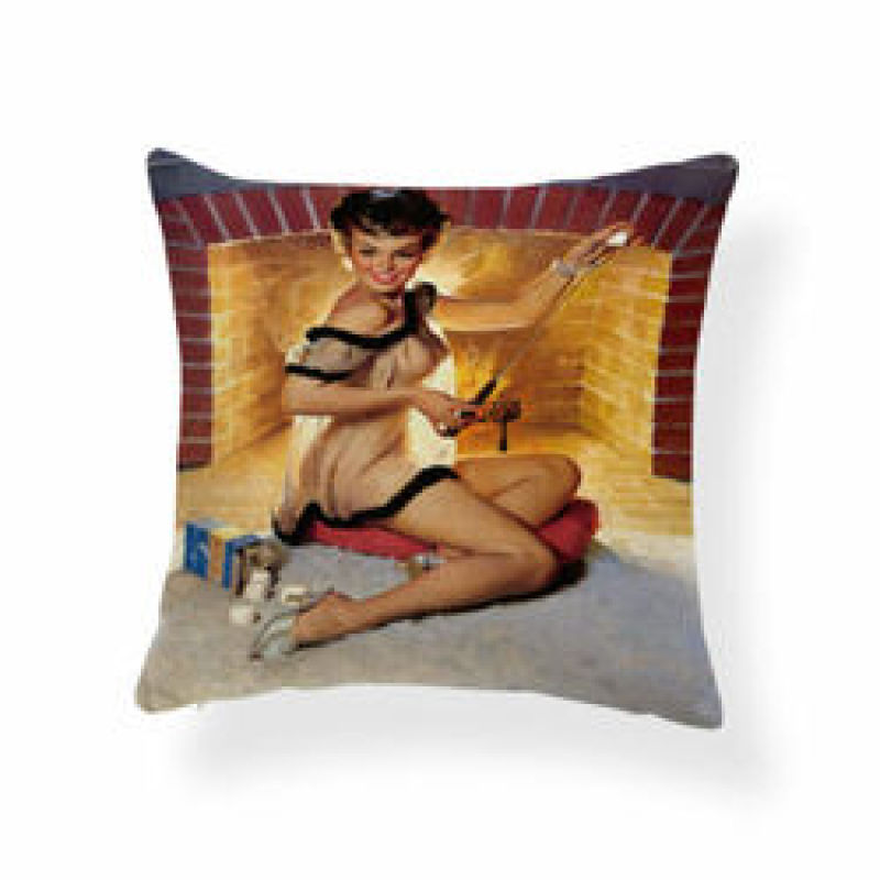 Character Girl Cartoon Cushion Cover Sexy Cactus Cowboy Pillow Case Western,Bolster Latest Design Cushion Cover/