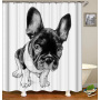 Made In China Custom Design Bath Rug Shower Curtain, Cute Pets Printed Wholesale Waterproof Shower Curtain#