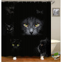 Made In China Custom Design Bath Rug Shower Curtain, Cute Pets Printed Wholesale Waterproof Shower Curtain#