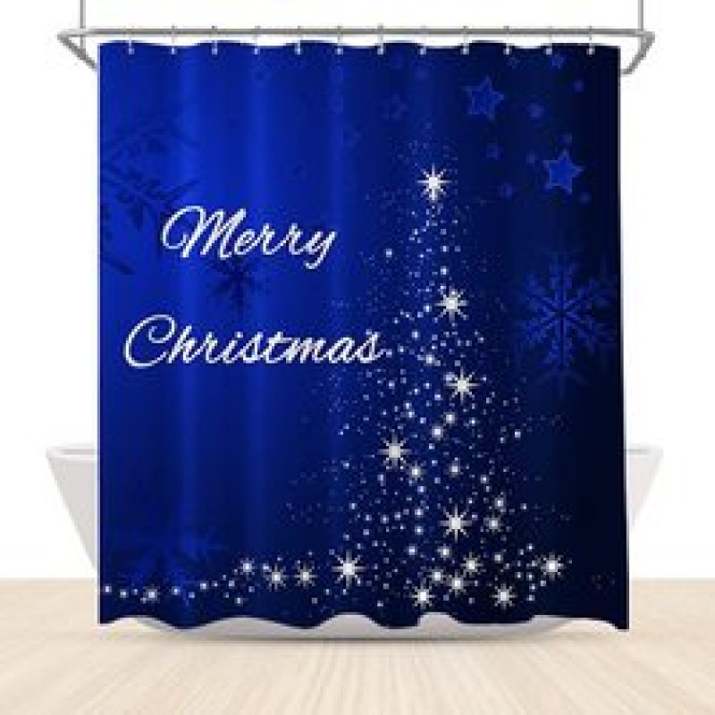 Wholesale Bathroom Curtains Shower, Popular Kids Christmas Truck Shower Curtain#