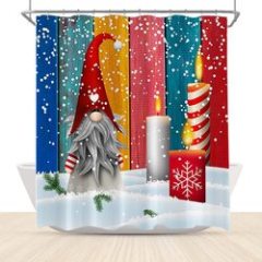 Wholesale Bathroom Curtains Shower, Popular Kids Christmas Truck Shower Curtain#