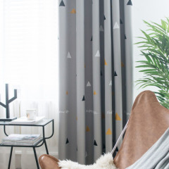 Hot selling Solid color 100%high shading curtain for living room ,100% Blackout double layer curtain  living room