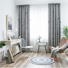 Hot selling Solid color 100%high shading curtain for living room ,100% Blackout double layer curtain  living room