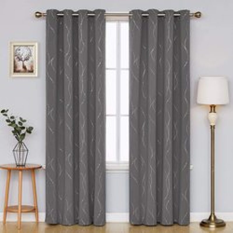 2021 hot products Blackout Curtains, Hot silver Blackout Curtains for Bedroom#