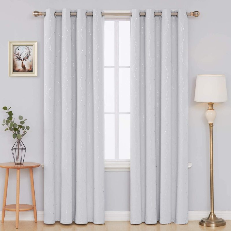 2021 hot products Blackout Curtains, Hot silver Blackout Curtains for Bedroom#