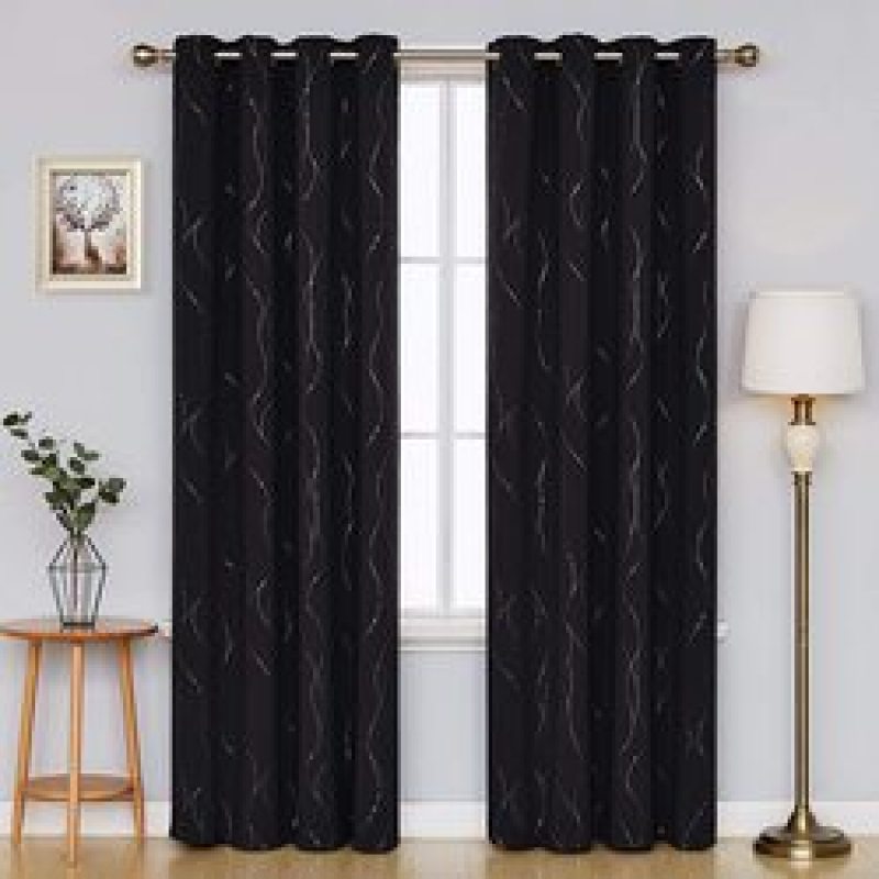 2021 hot products Blackout Curtains, Hot silver Blackout Curtains for Bedroom#