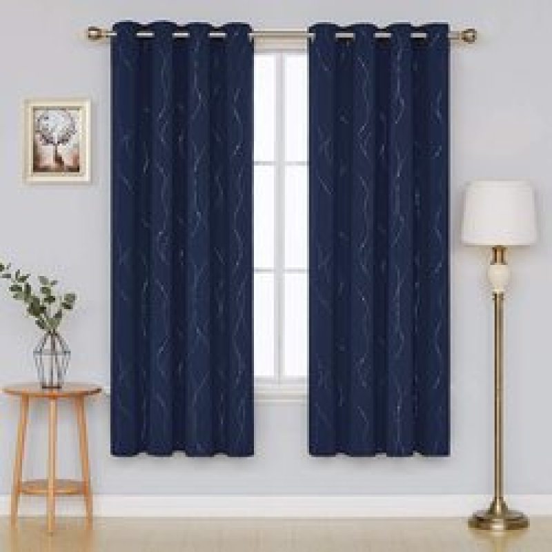 2021 hot products Blackout Curtains, Hot silver Blackout Curtains for Bedroom#