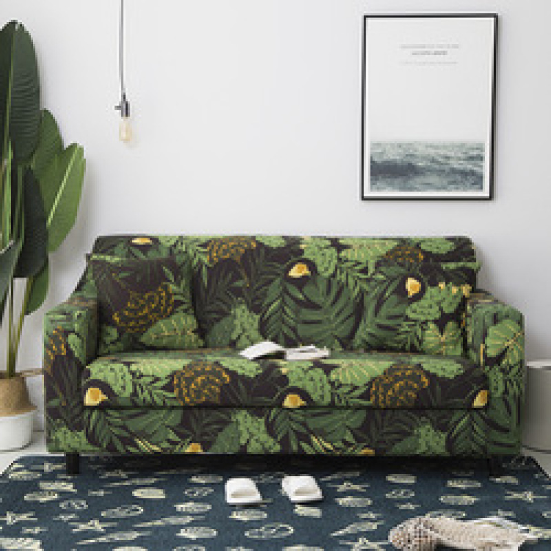 Geometric Stretch Sofa Cover Polyester Elastic Corner Sofa Single /Two/Three/Four-Seat Couch Cover Sofa Covers For Living Room/
