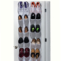 Saving Space Hanging Shoe Holder For Maximizing Shoe Storage Over Door Hanging Organizer With 24 Clear Pockets And 4 Hooks