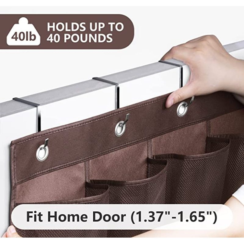 Saving Space Hanging Shoe Holder For Maximizing Shoe Storage Over Door Hanging Organizer With 24 Clear Pockets And 4 Hooks