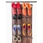 Saving Space Hanging Shoe Holder For Maximizing Shoe Storage Over Door Hanging Organizer With 24 Clear Pockets And 4 Hooks