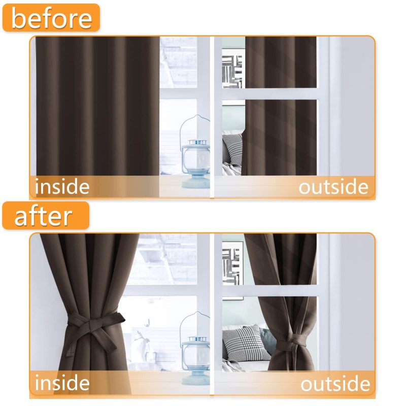 Brown black hotel home curtain blackout curtains 300cm wide width plain blackout fabric for fire proof blackout curtain