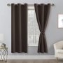 Brown black hotel home curtain blackout curtains 300cm wide width plain blackout fabric for fire proof blackout curtain
