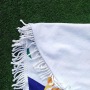 Custom Fruit Print Beach Towel, OEM Round Personalized Bath Towel With Tassel#