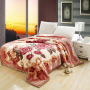 flannel quilt cover soft warm coral fleece blanket, Blanket Fleece Flower Print Adult Warm Bed Throw Blanket