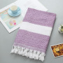 High Quality Turkish Beach Towel, Soft Cotton Polyester Beach Towels for Travel with Tassel#