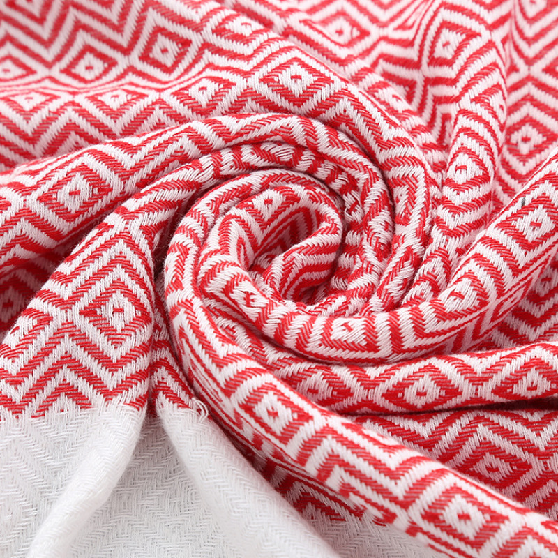 High Quality Turkish Beach Towel, Soft Cotton Polyester Beach Towels for Travel with Tassel#