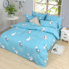 4 Piece Suit Bedding Set Baby Bedsheet, 1.2M 1.8M Cartoon Skin-Friendly Bedding Sets/