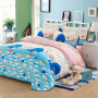 4 Piece Suit Bedding Set Baby Bedsheet, 1.2M 1.8M Cartoon Skin-Friendly Bedding Sets/