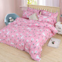 4 Piece Suit Bedding Set Baby Bedsheet, 1.2M 1.8M Cartoon Skin-Friendly Bedding Sets/