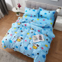 4 Piece Suit Bedding Set Baby Bedsheet, 1.2M 1.8M Cartoon Skin-Friendly Bedding Sets/