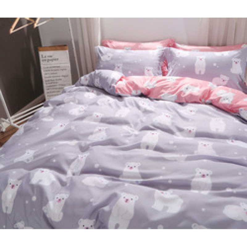 4 Pieces Set 100% Cotton , King Size Cotton Printing  Bedding  Set For Big Bed/