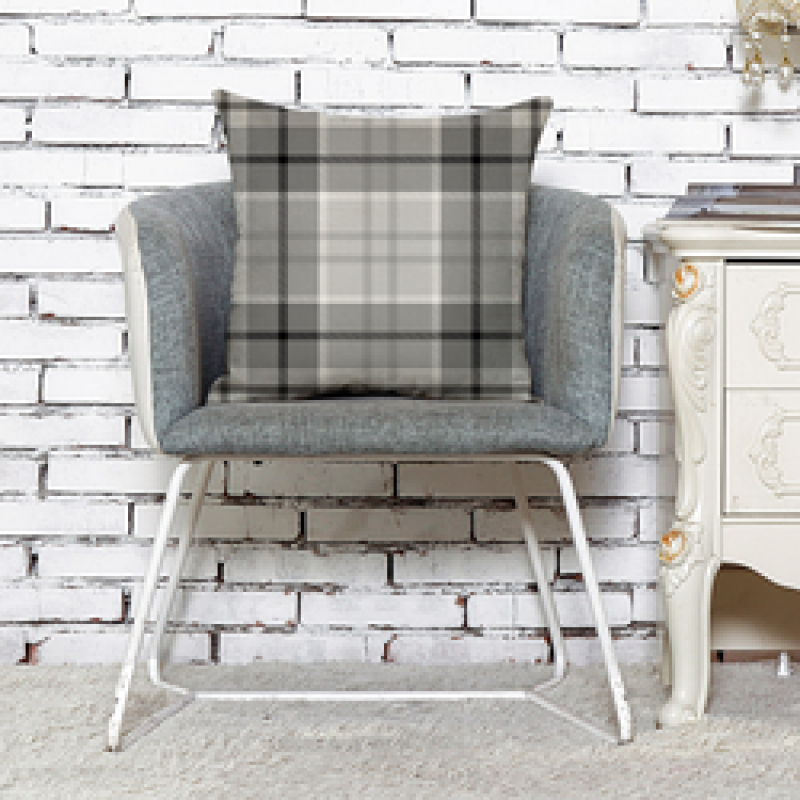 Hot Sale Linen Cotton Cushion Cover, Black White Plaid Cushion Covers Decorative Home/