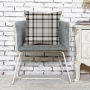 Hot Sale Linen Cotton Cushion Cover, Black White Plaid Cushion Covers Decorative Home/