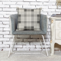 Hot Sale Linen Cotton Cushion Cover, Black White Plaid Cushion Covers Decorative Home/