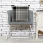 Hot Sale Linen Cotton Cushion Cover, Black White Plaid Cushion Covers Decorative Home/