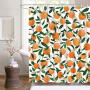 Orange Pattern Print Shower Curtain Bathroom, Cortinas De Ducha/Kid Shower Curtain