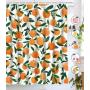 Orange Pattern Print Shower Curtain Bathroom, Cortinas De Ducha/Kid Shower Curtain