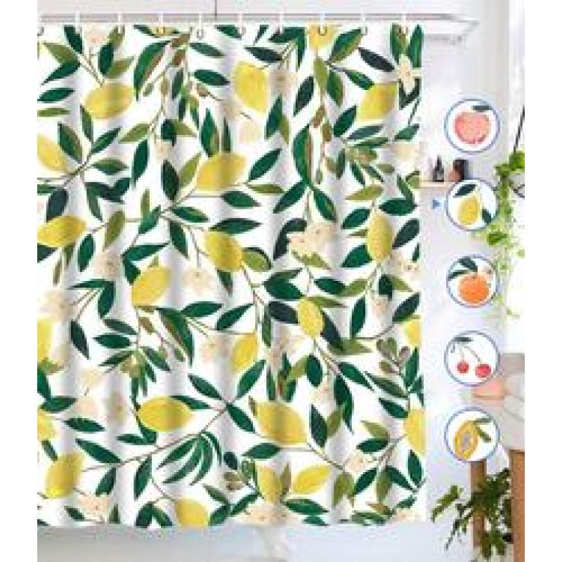 Orange Pattern Print Shower Curtain Bathroom, Cortinas De Ducha/Kid Shower Curtain