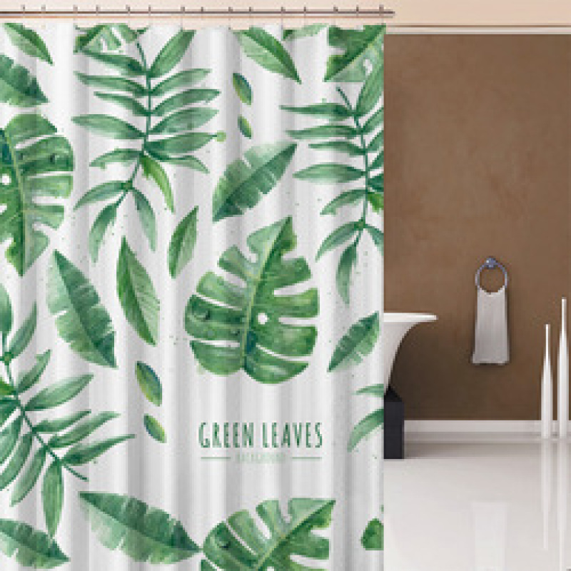 Leaves Shower Curtiain , Shower Curtiain Plant$