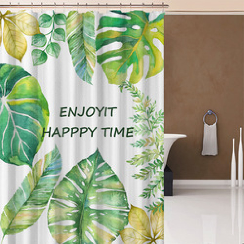 Leaves Shower Curtiain , Shower Curtiain Plant$