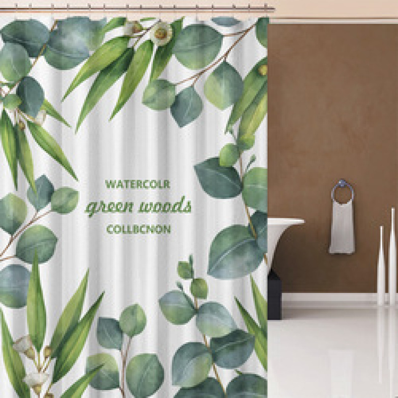 Leaves Shower Curtiain , Shower Curtiain Plant$