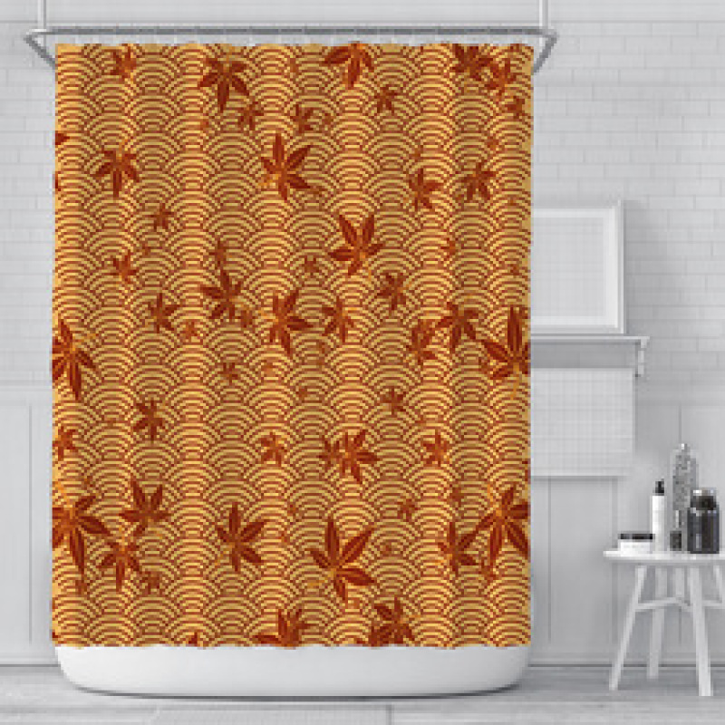 Leaves Shower Curtiain , Shower Curtiain Plant$