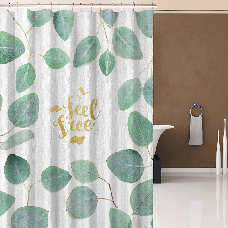 Leaves Shower Curtiain , Shower Curtiain Plant$