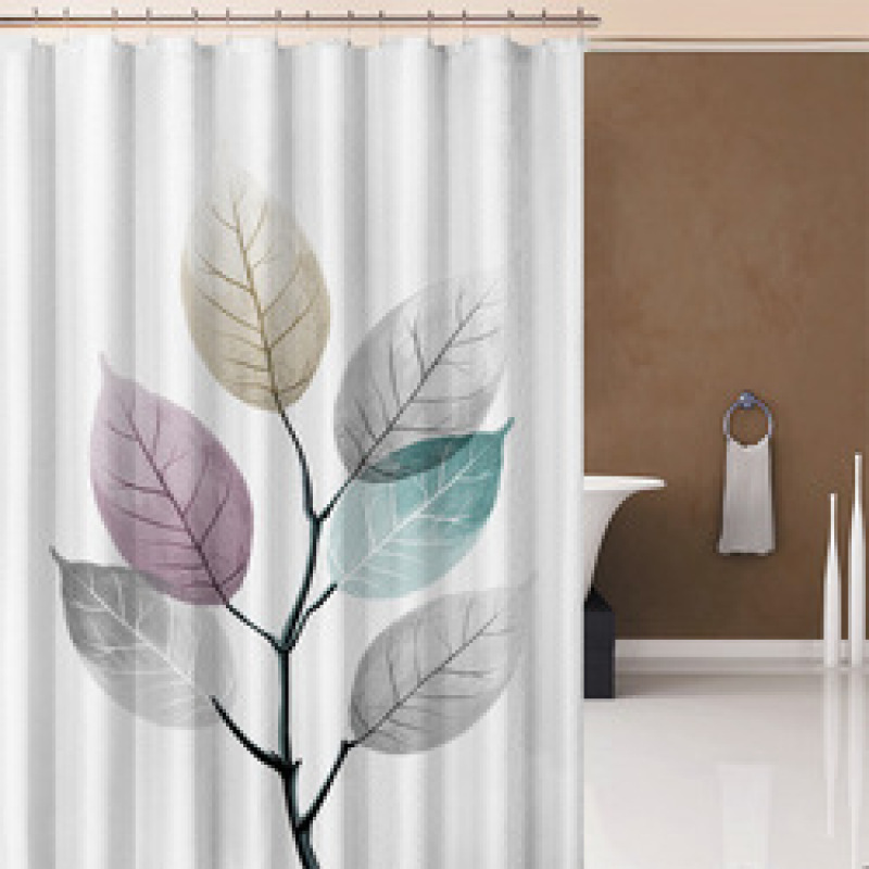 Leaves Shower Curtiain , Shower Curtiain Plant$