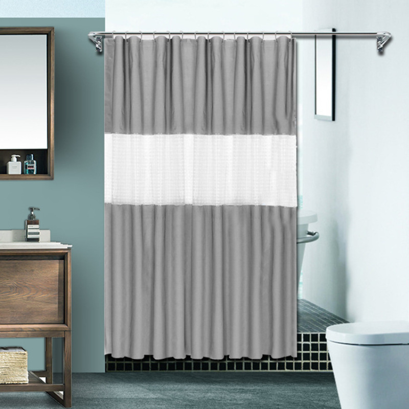 Amazon hot selling peva polyester shower curtain, hot selling cheap waterproof shower curtain for bathroom