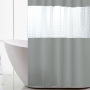 Amazon hot selling peva polyester shower curtain, hot selling cheap waterproof shower curtain for bathroom