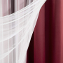 one way vision curtains cortinas black out white sheer curtain