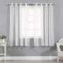 one way vision curtains cortinas black out white sheer curtain