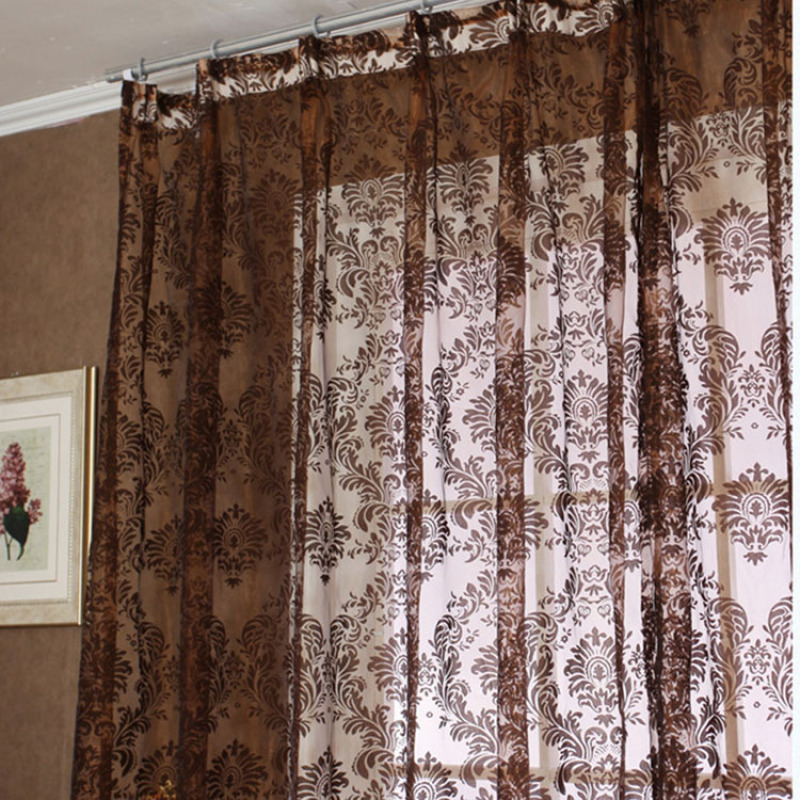 Home textiles 100% Polyester luxury window latest design arab style curtains