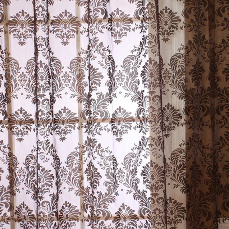 Home textiles 100% Polyester luxury window latest design arab style curtains